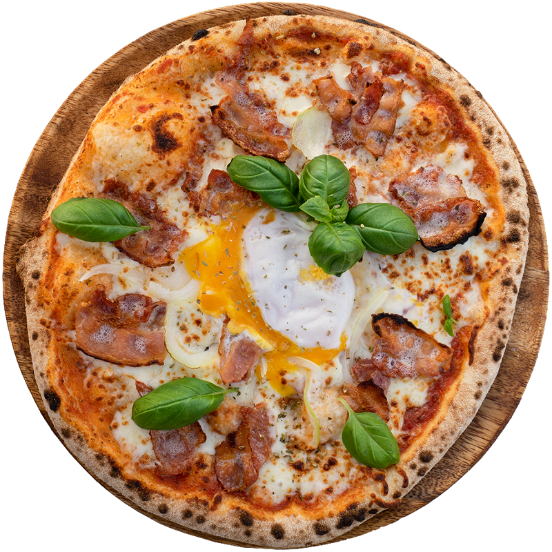 4. Pizza Carbonara